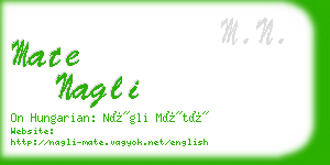 mate nagli business card